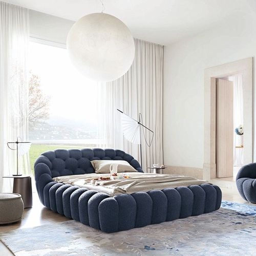 Doppelbett - BUBBLE - ROCHE BOBOIS - modern / Polster / Kopfteil