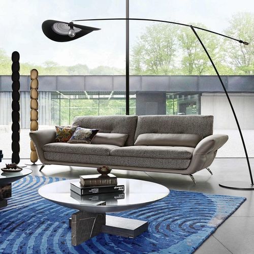 Moderner Teppich - SHELL - ROCHE BOBOIS - Motiv / Neuseelandwolle / rechteckig
