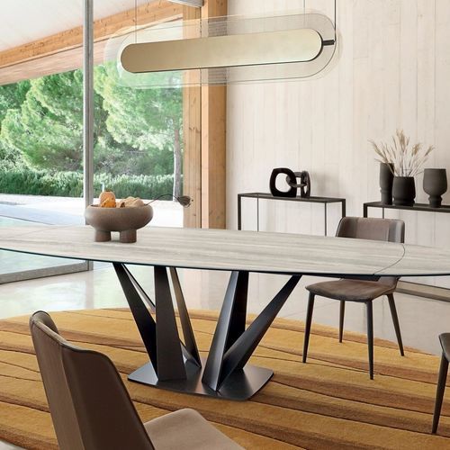 Hängelampe - DORIENNE - ROCHE BOBOIS - lackiertes Metall / Methacrylat / modern