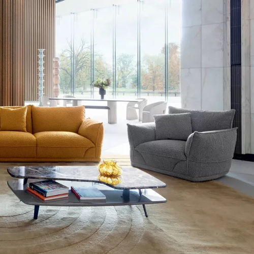 Moderner Sessel - PALATINE - ROCHE BOBOIS - Stoff / Sperrholz / Tanne