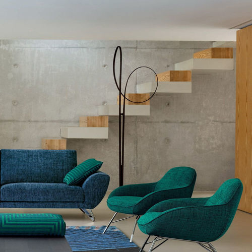 Moderner Sessel - SPOUTNIK - ROCHE BOBOIS - Stoff / Farbe anpassbar / mit 4 Beinen