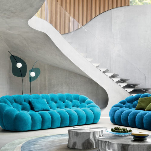 Moderner Teppich - STONE - ROCHE BOBOIS - Motiv / Wolle / Tencel®