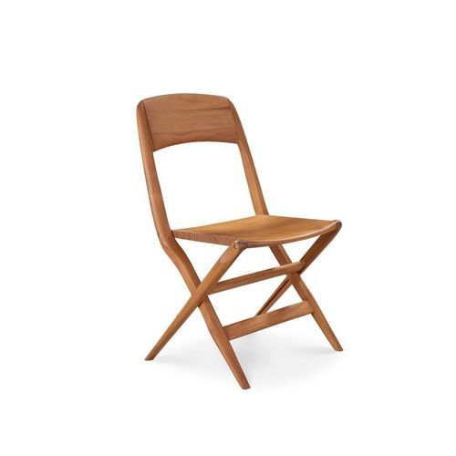 Moderner Gartenstuhl - AURÉA - ROCHE BOBOIS - für den Außenbereich / Teakholz / Gestell aus Teakholz
