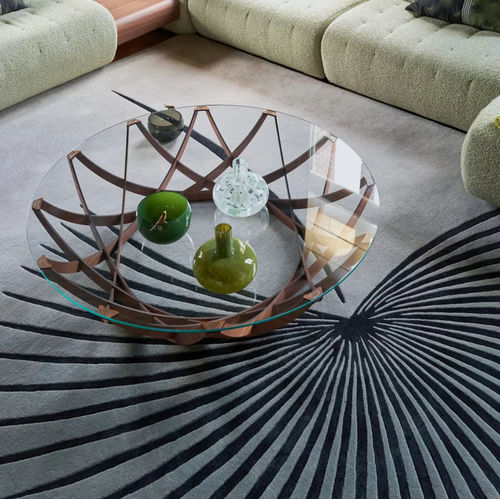 Moderner Teppich - MATSURI - ROCHE BOBOIS - Motiv / mehrfarbig / Wolle