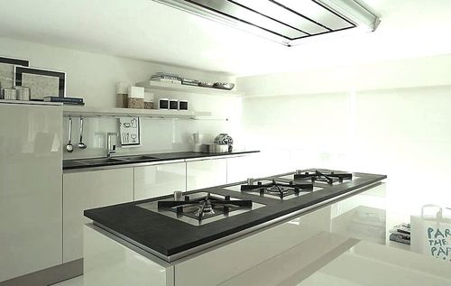 Moderne Küche - SLATE NATURAL - Ardesia Mangini A & D snc - Schiefer / ohne Griff / matt