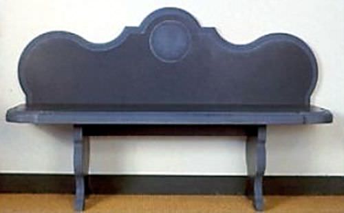 Klassische Bank für den öffentlichen Raum - ITALIAN SLATE - Ardesia Mangini A & D snc - Stein / mit Rückenlehne