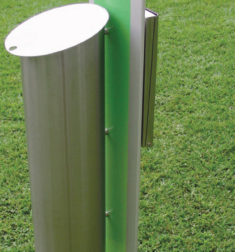 Metall-Abfallbehälter - TOTEM - EUROBOLLARD - Einzel / modern / Hunde