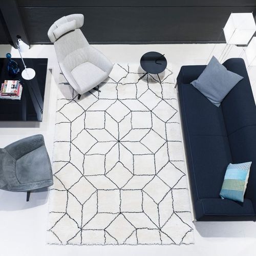 Moderner Teppich - Byzance - Carpet Sign - geometrisches Muster / Neuseelandwolle / Merinowolle