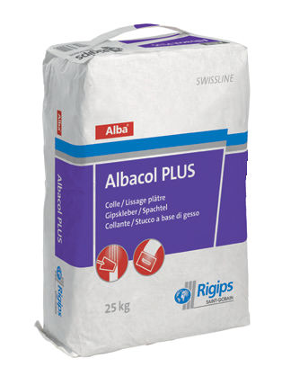 Klebemörtel - SWISSLINE : ALBA® ALBACOL PLUS - Saint Gobain Rigips