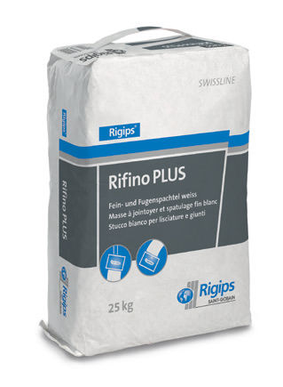 Putz für Verfugung - SWISSLINE : RIFINO PLUS - Saint Gobain Rigips - für Trennwand / auf Zementbasis