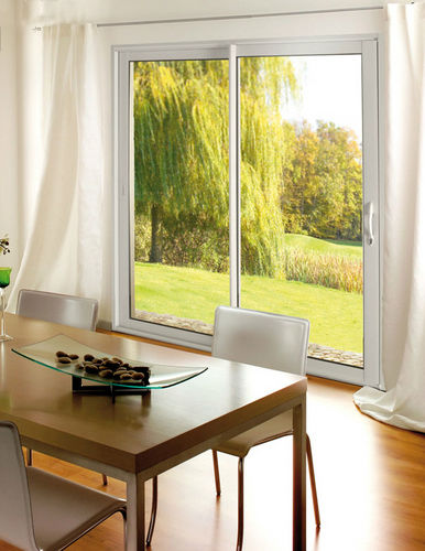 Glasschiebetür - TEMPO - Saint Gobain GIMM menuiseries - Aluminium / mit Doppelverglasung
