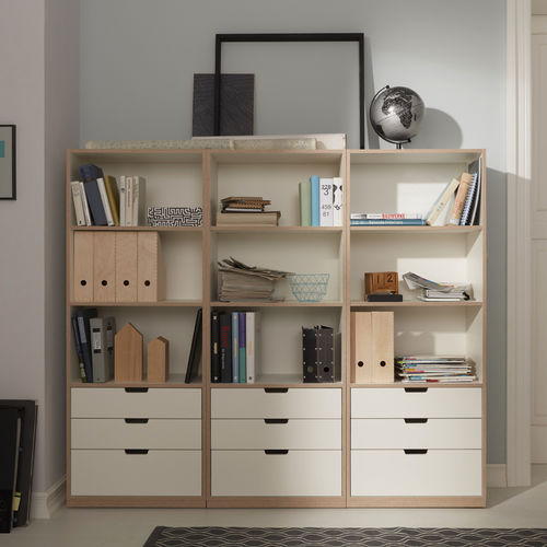 Modul-Bücherregal - Mueller Moebelwerkstätten - modern / Sperrholz / melaminbeschichtet