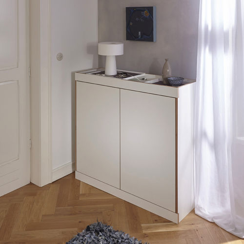 Modernes Sideboard - FLAI - Mueller Moebelwerkstätten - Sperrholz / Birke / weiß