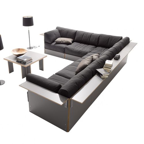 Modulsofa - Mueller Moebelwerkstätten - Eck / modern / Stoff