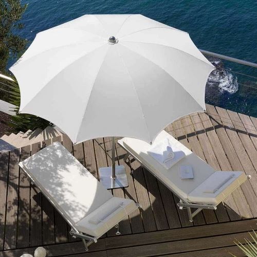 Runder Sonnenschirm - NARCISO - Crema Outdoor S.r.l. - mit Zentralmast / Stoff / Aluminium