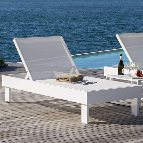 Moderne Sonnenliege - CASTORE - Crema Outdoor S.r.l. - Stoff / Aluminium / für Außenbereich