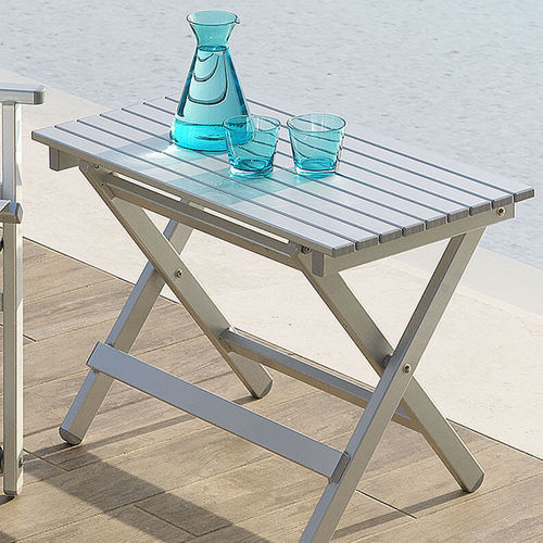 Moderner Tisch - PERSEO - Crema Outdoor S.r.l. - Aluminium / Edelstahl / Gestell aus Aluminium