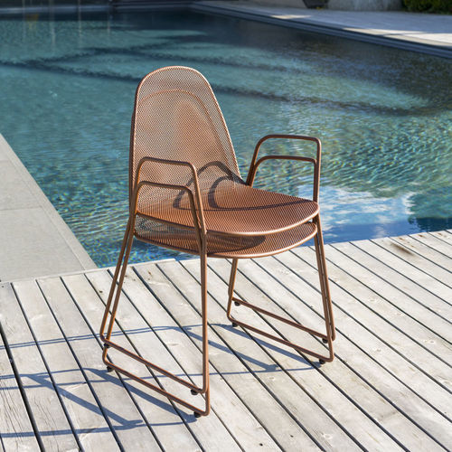 Moderner Stuhl - SILVA - Crema Outdoor S.r.l. - für Außenbereich / Stahl / Gestell aus Stahl