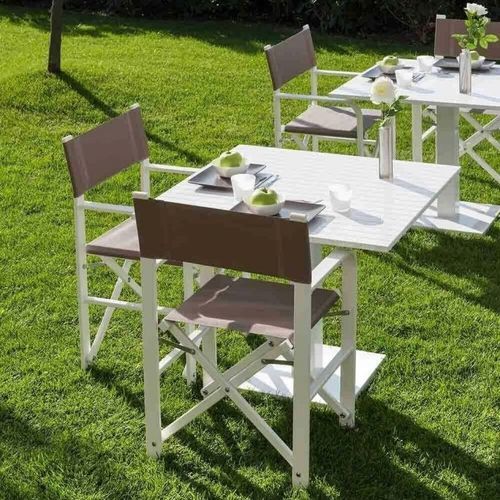 Moderner Stuhl - FEDRA - Crema Outdoor S.r.l. - für Außenbereich / Stoff / Segeltuch