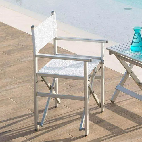 Moderner Stuhl - CALIPSO   - Crema Outdoor S.r.l. - für Außenbereich / Segeltuch / Edelstahl