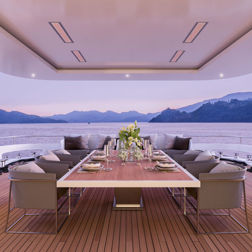 Deckenmontierter Heizstrahler - PLATINUM SMART-HEAT™ MARINE - Bromic Heating - elektrisch / für Gewerbegebrauch / Keramik