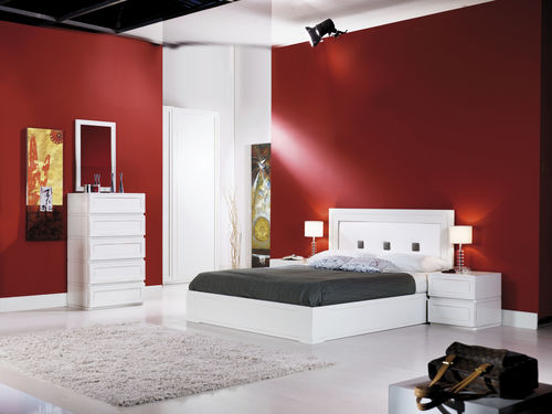 Doppelbett - Q-BOX ROSSO - F.LLI MIRANDOLA SAS - modern / Holz / 180x200 cm