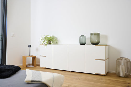 Hohes Sideboard - stau - Tojo - minimalistisches Design / MDF / nicht angegeben