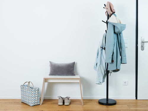Hocker / minimalistisches Design - Tojo stubenhocker - Tojo - Buche / HPL / für Privatgebrauch