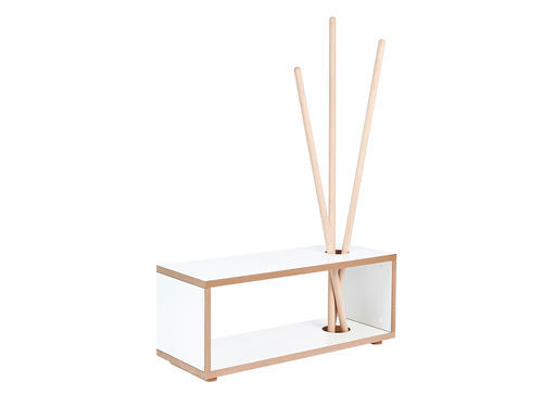 Bodenstehender Garderobenständer - ordnung - Tojo - modern / MDF / Buche