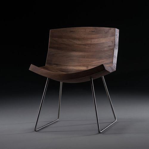 Moderner Stuhl - CHUNK - Artisan Solid Wood Furniture - für den Innenraum / Eiche / Nussbaum