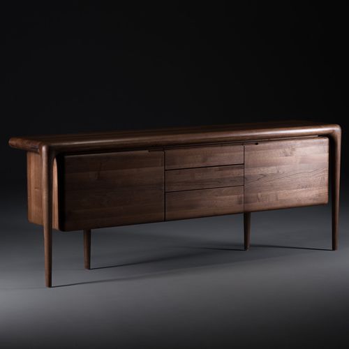 Sideboard mit hohen Beinen - LATUS - Artisan Solid Wood Furniture - modern / Eiche / Nussbaum