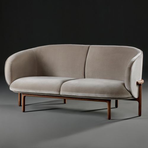 Modernes Sofa - MELA - Artisan Solid Wood Furniture - Stoff / Zweisitzer