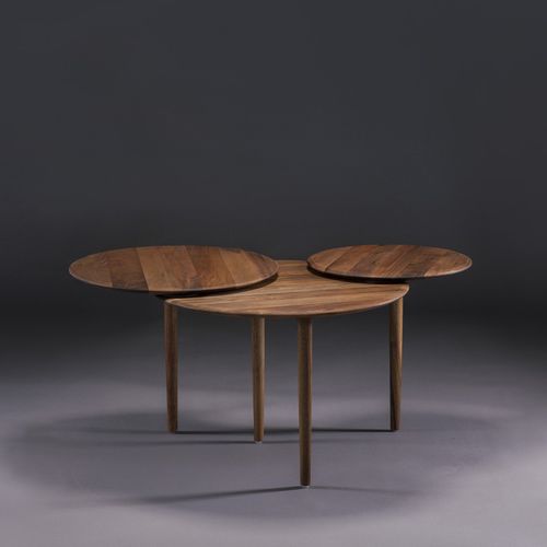 Moderner Couchtisch - TRIPLE - Artisan Solid Wood Furniture - Eiche / Nussbaum / Kirschbaum