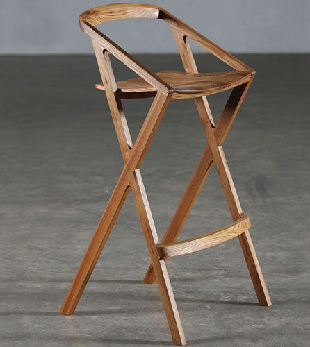 Moderner Barstuhl - 7 - Artisan Solid Wood Furniture - für den Innenraum / Nussbaum / Kirschbaum