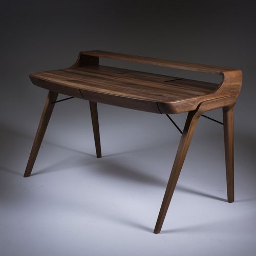 Moderner Schreibtisch - PICARD - Artisan Solid Wood Furniture - Eiche / Nussbaum / Massivholz