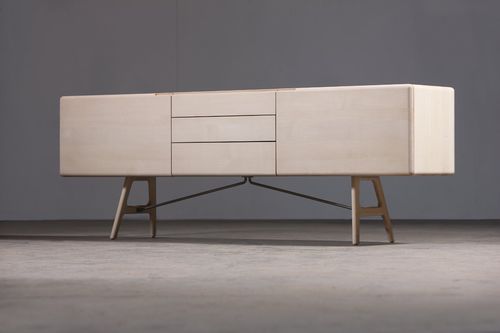 Sideboard mit hohen Beinen - TESA - Artisan Solid Wood Furniture - modern / Eiche / Nussbaum