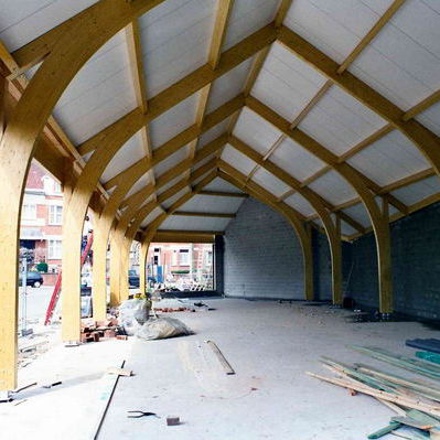 Brettschichtholz-Rahmenträger - AND MOTOR NIVELLES	 - Artbois SA