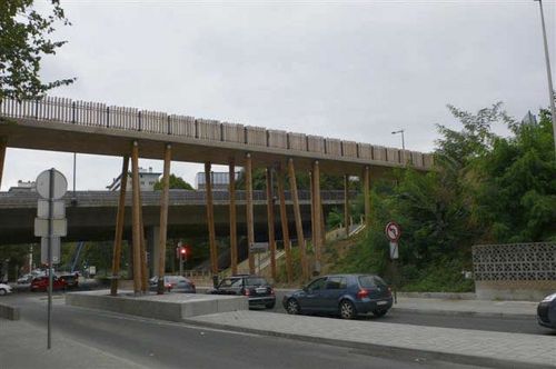 Brettschichtholz-Brücke - DELTA - Artbois SA - Balken / für Fußgänger / Fertig
