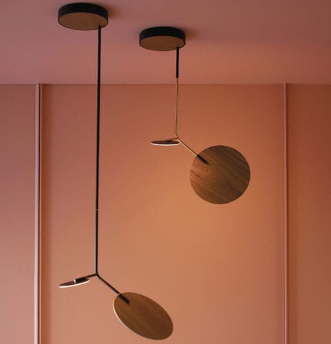 Hängelampe - BALLON  - Tunto - lackiertes Holz / modern / mit Kabel