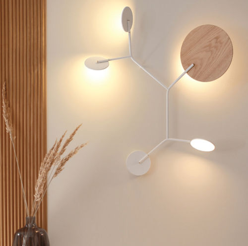 Moderne Wandleuchte - BALLON 5 - Tunto - für den Innenraum / Metall / Holz