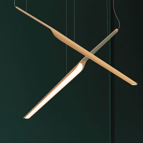 Hängelampe - SWAN WING - Tunto - Holz / modern / mit Kabel