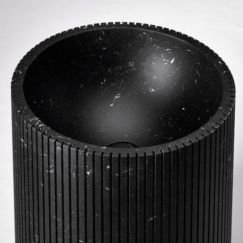 Bodenstehendes Handwaschbecken - ELEGANTE  - PIBA MARMI - rund / Marmor