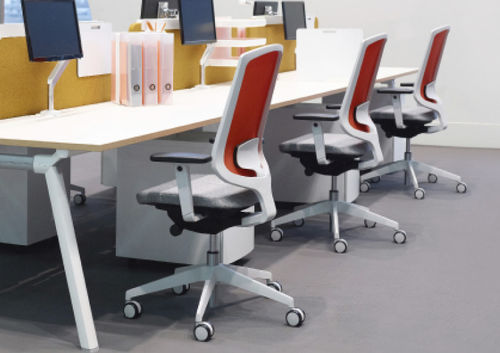 Moderner Bürostuhl - CLIPPER : CL740HA - Senator - Netz / regelbar / mit Rollen