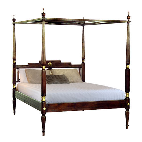 Doppelbett - RAFFLES : CL.PB1 - WARISAN - klassisch / Kopfteil / Holz