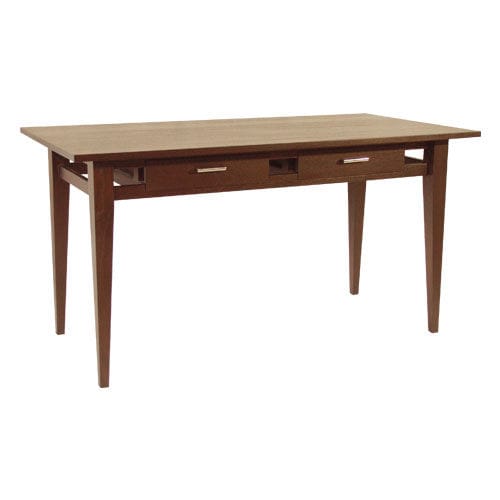 Moderner Schreibtisch - BASIC : C.D5 - WARISAN - Mahagoni / Teakholz / mit 4 Beinen