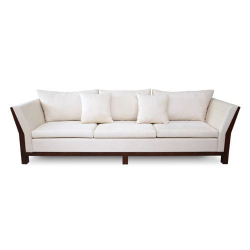 Modernes Sofa - MAGALI : C.SO19.L   - WARISAN - Stoff / weiß / 3 Plätze