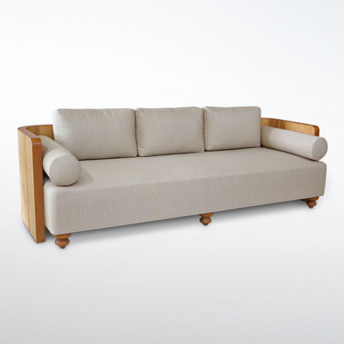 Modernes Sofa - TEABU : C.SO51.L - WARISAN - Stoff / beige / 3 Plätze