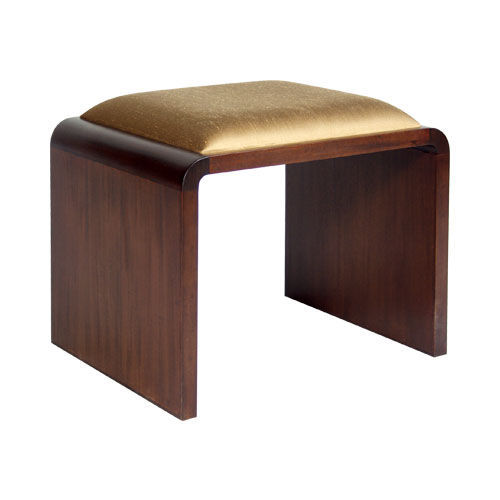 Moderner Hocker - AMALFI : C.SL30 - WARISAN - Gestell aus Holz / Polster / gold