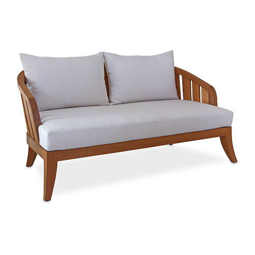 Modernes Sofa - SOPHIE : G.SO54.M - WARISAN - für Garten / grau / Holz