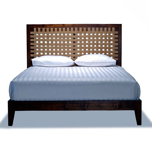 Doppelbett - SANTAI : C.B7 - WARISAN - modern / Kopfteil / Holz